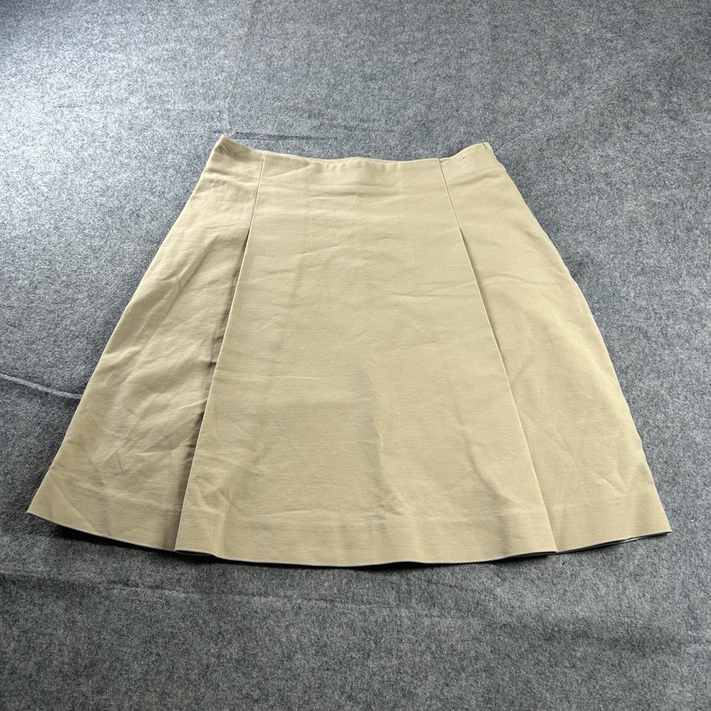 Ralph Lauren Skirt Womens Size 4 Pleated Beige Mini Career